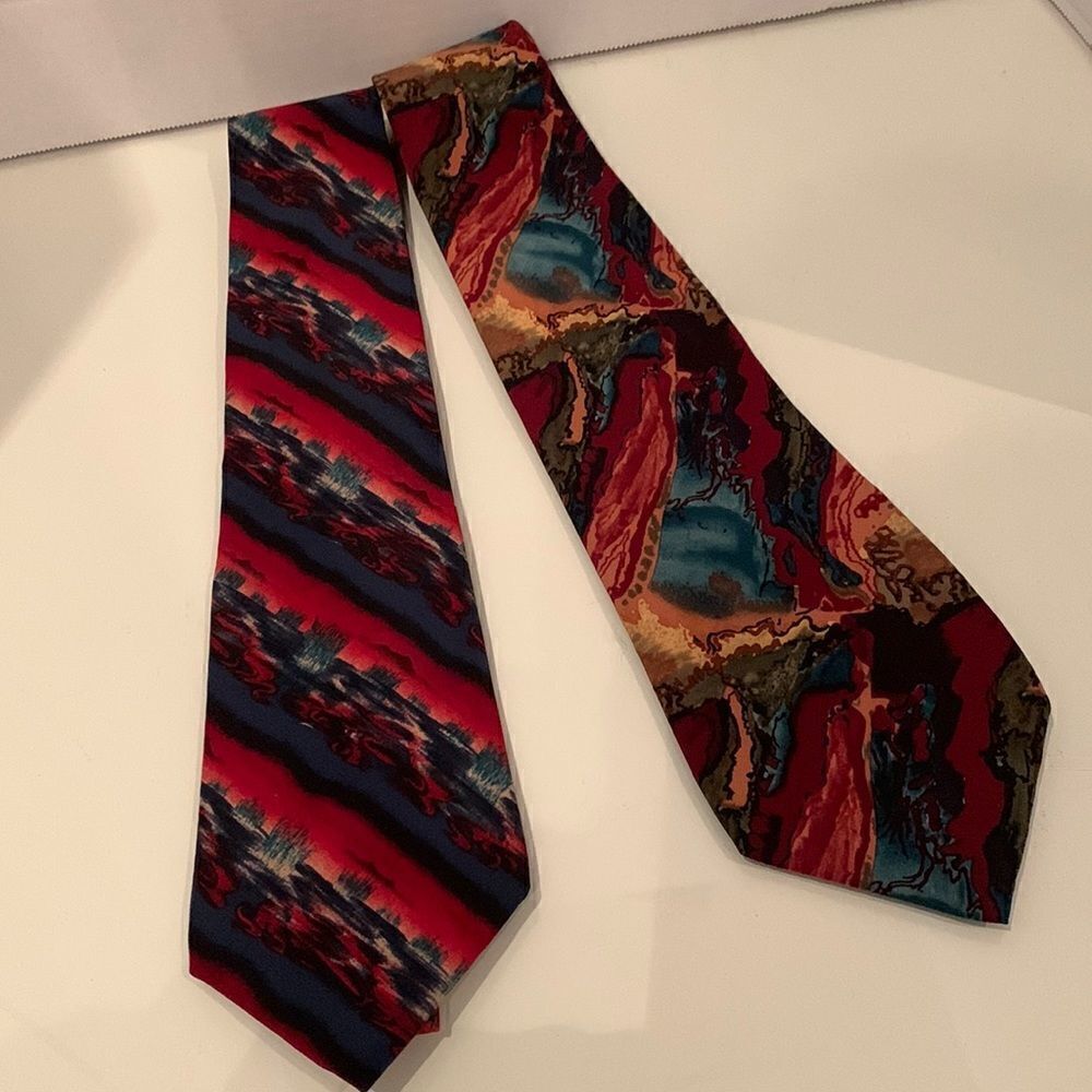 Two Vintage J. Garcia Neckties